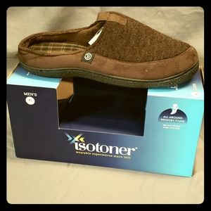Isotoner Men's Memory Foam Slippers